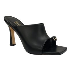 Fardoulis shoes Γυναικεία Παπούτσια Πέδιλα 840-02 Μαύρο Δέρμα