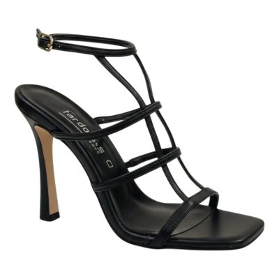 Fardoulis shoes Γυναικεία Παπούτσια Πέδιλα 939-12 Μαύρο Δέρμα