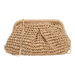 Exe Bags Γυναικεία Τσάντα Φάκελος Clutches Χειρός 700-100 Μπέζ Ψάθα W67001009284