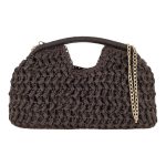 Exe Bags Γυναικεία Τσάντα Φάκελος Clutches Χειρός 700-118 Καφέ Ψάθα W6700118967G