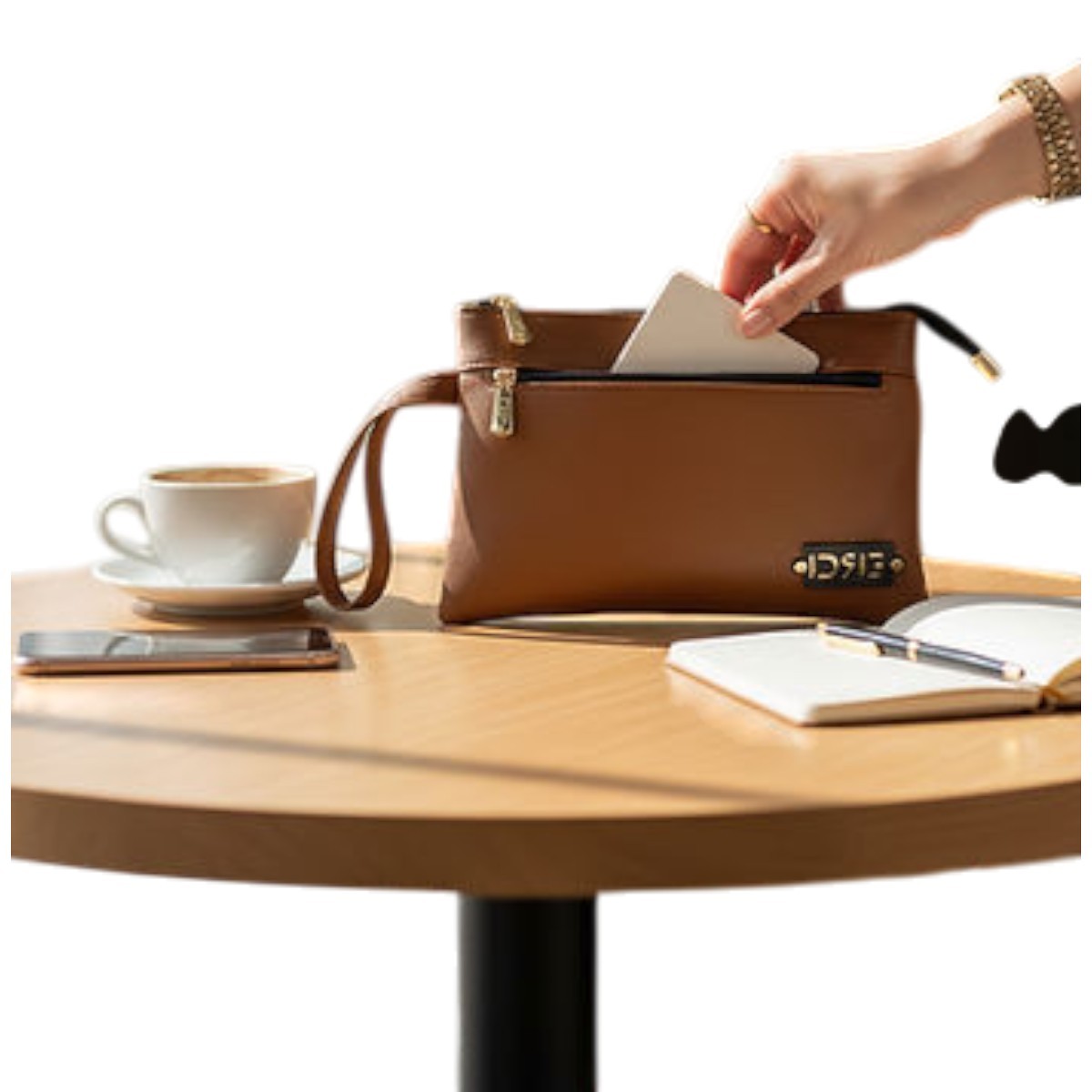 De Raggi Γυναικείες Τσάντες ΧΕΙΡΟΣ Hand Bag 26120-1309 Εκρού - Image 4