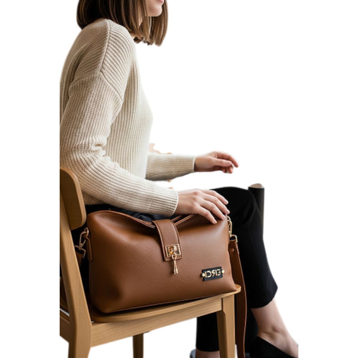 De Raggi Γυναικείες Τσάντες Ωμού Shoulder Bag 26130-1308 Μαύρο - Image 4
