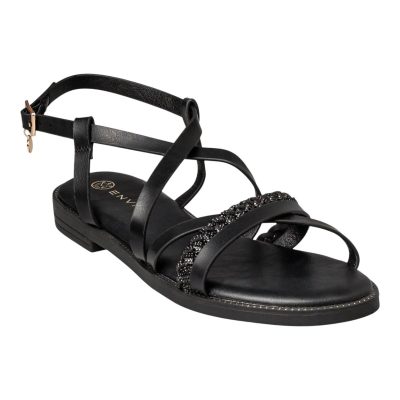 Envie Shoes  Γυναικεία Παπούτσια Πέδιλα FLATS E96-23288-34  Μαύρο