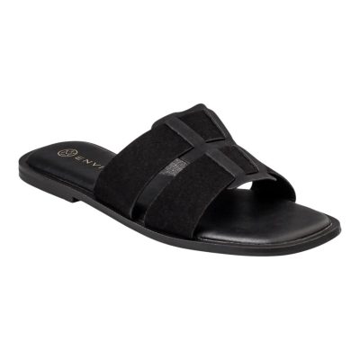 Envie Shoes Γυναικεία Πέδιλα FLAT SANDALS E96-23455-34 Μαύρο