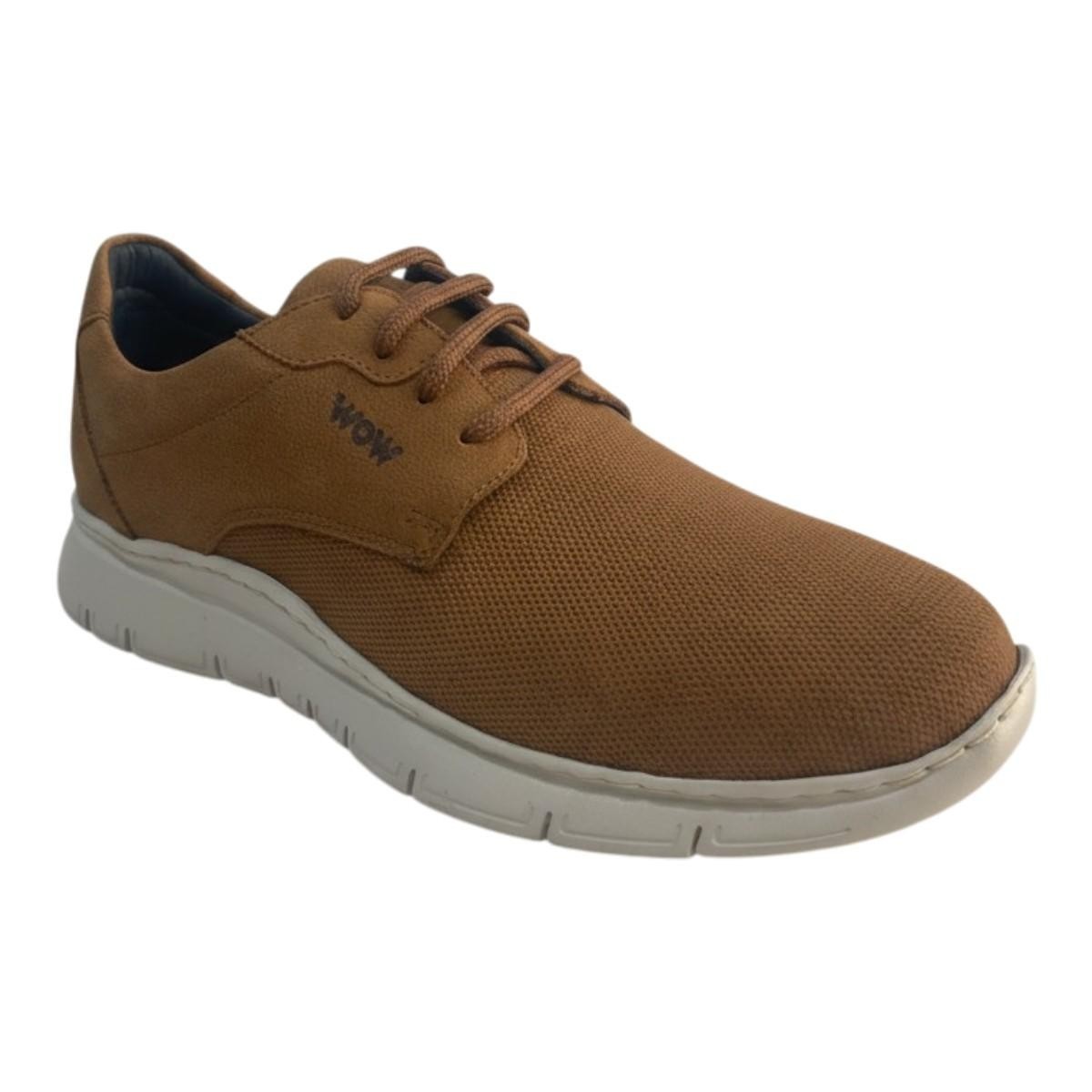 kricket Ανδρικά Παπούτσια Sneakers WOW 7027-3 Ταμπά Δέρμα