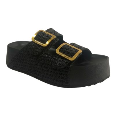 Myconian Greek Sandals Γυναικεία Παπούτσια Πέδιλα 29222 Μαύρο