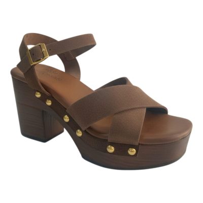 Myconian Greek Sandals Γυναικεία Παπούτσια Πέδιλα 31421 Καφέ