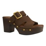 Myconian Greek Sandals Γυναικεία Παπούτσια Πέδιλα 31422 Καφέ