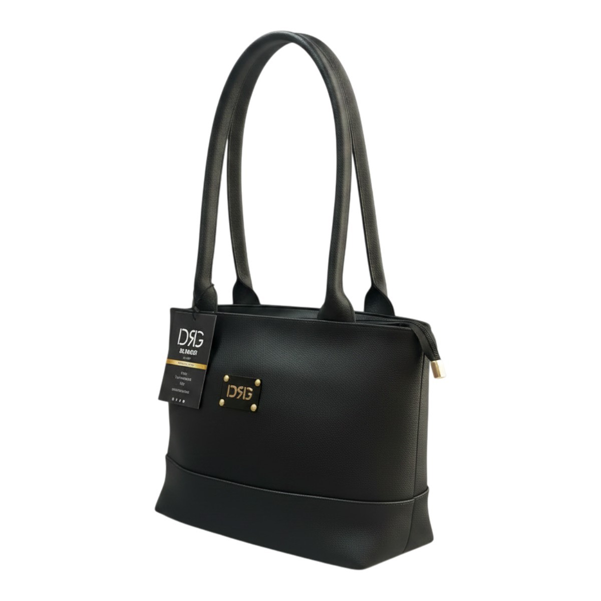 De Raggi Γυναικείες Τσάντες Ωμού Verona Grand Bag 26528-1241 Μαύρο - Image 4