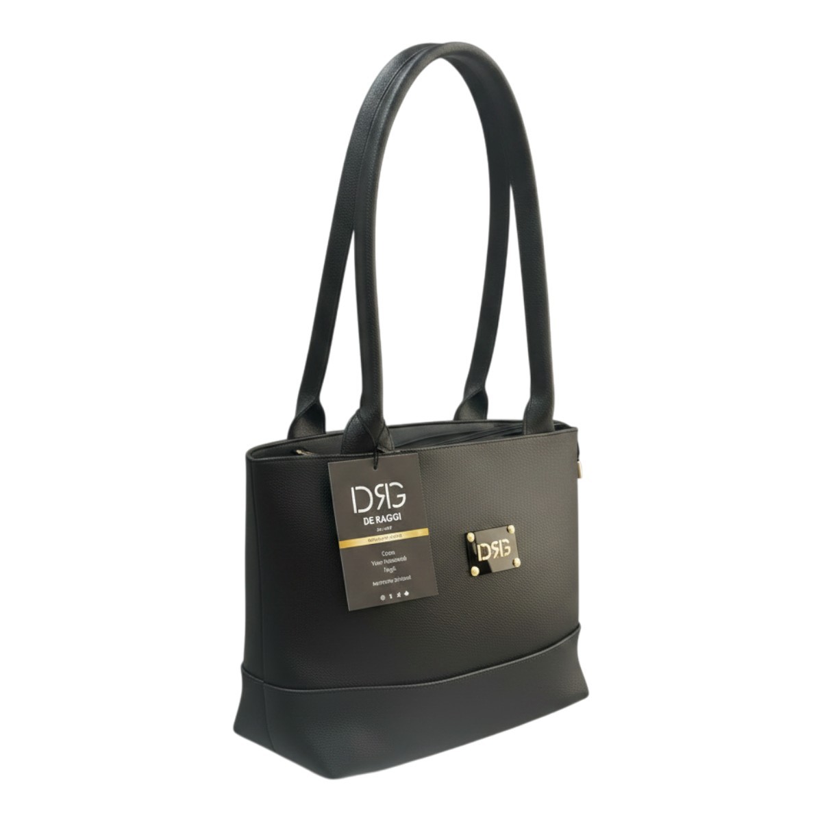 De Raggi Γυναικείες Τσάντες Ωμού Verona Grand Bag 26528-1241 Μαύρο - Image 5