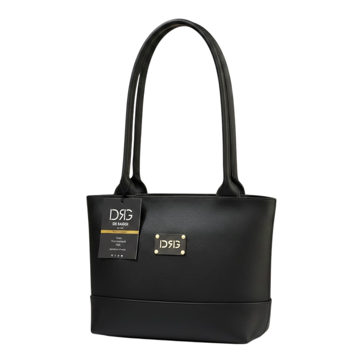 De Raggi Γυναικείες Τσάντες Ωμού Verona Grand Bag 26528-1241 Μαύρο - Image 2