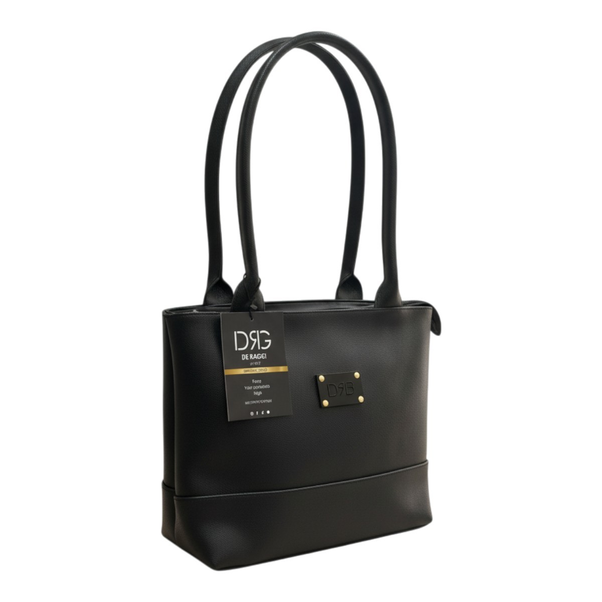 De Raggi Γυναικείες Τσάντες Ωμού Verona Grand Bag 26528-1241 Μαύρο - Image 3